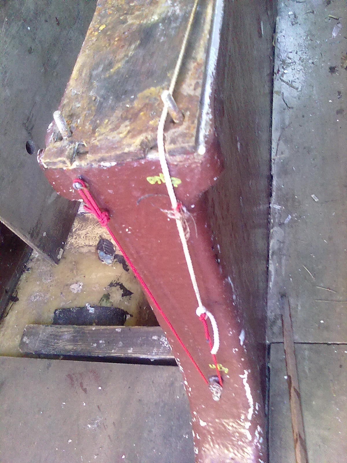 indicator system worked well visible from cockpit(hoist removed for clarity)