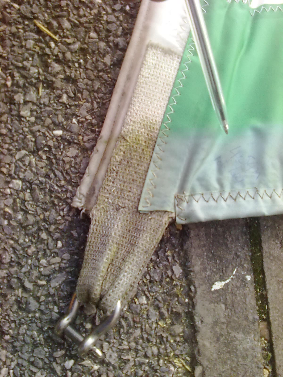 foot with ss shackle 4.54m to clew