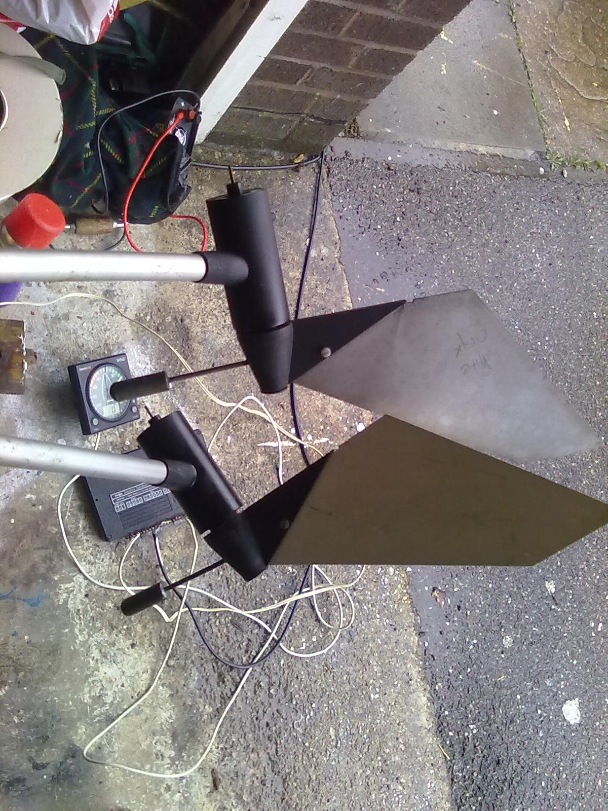 measured 21/3/10 - 2 spare MHUs and system box easy connections on test