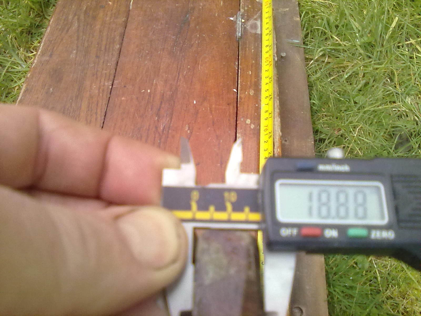 measured 21/3/10 - general lid thickness - 3/4