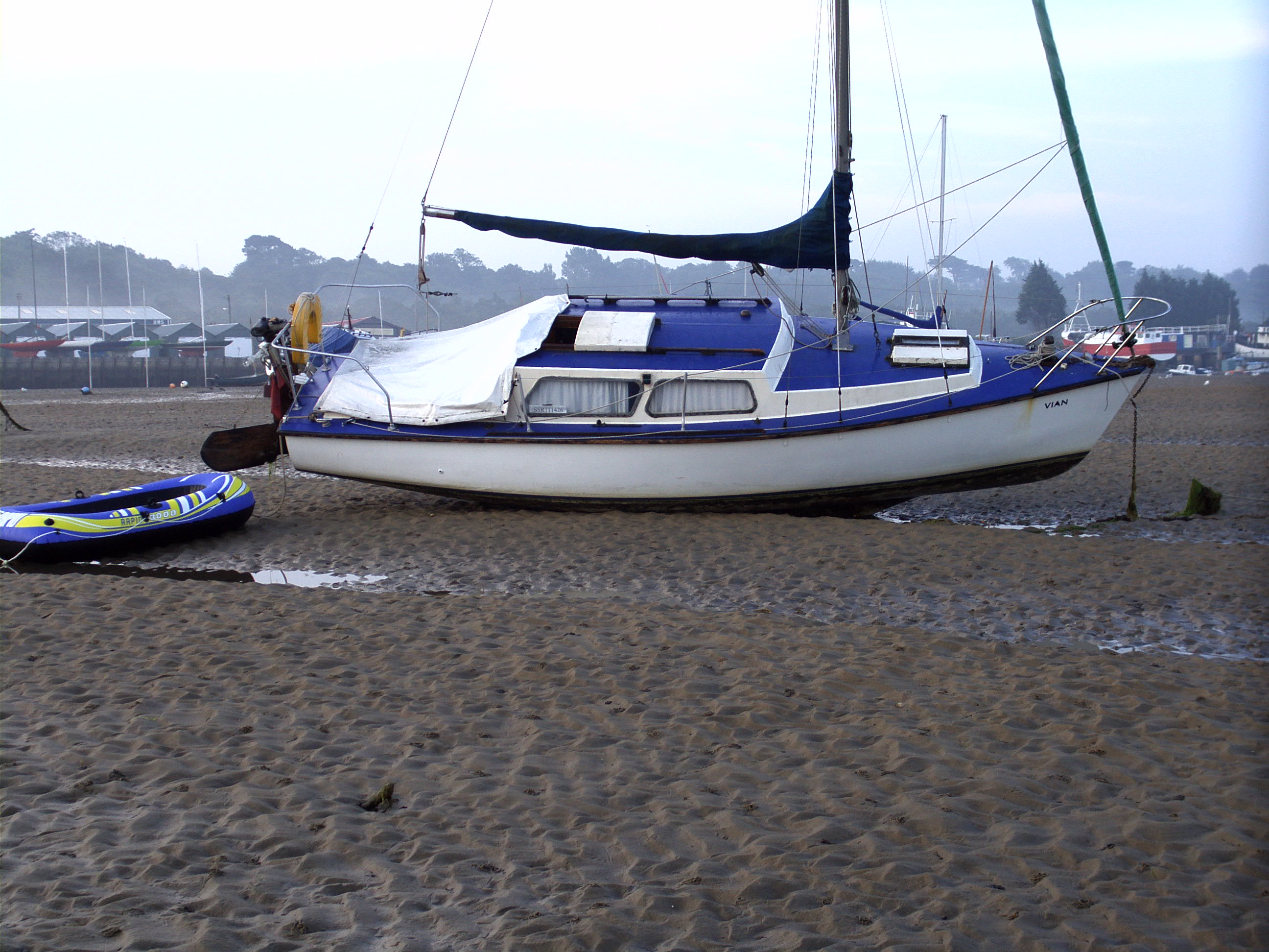 at Bembridge in 2006- sadly missed, but her parts will live on in other boats