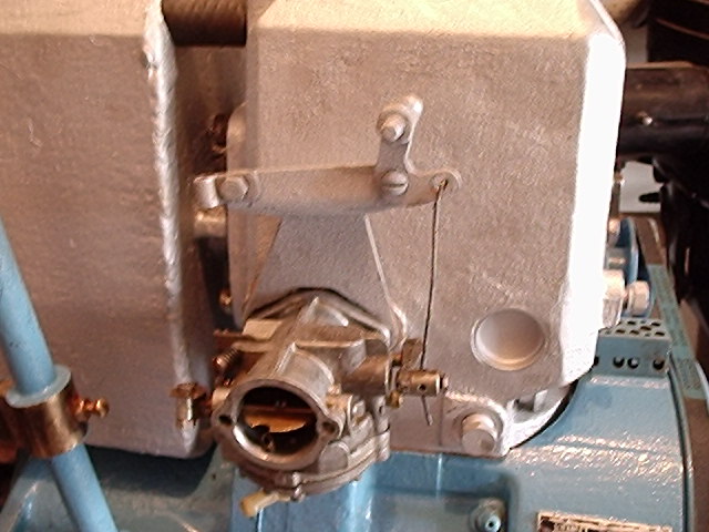 fitted onto engine with 2 gaskets and adaptor plate